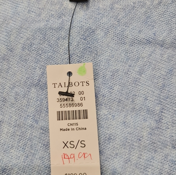 Talbots Poncho Cream Size XS/S NWT - Picture 2 of 3